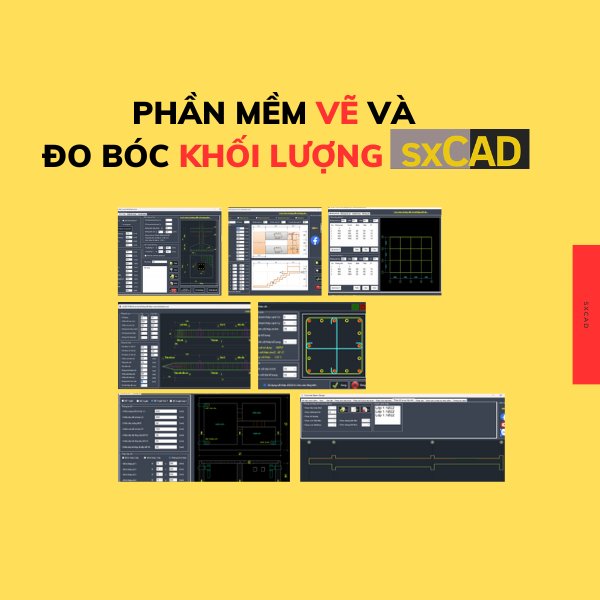 PHẦN MỀM VẼ NHANH ĐO BÓC TIÊN LƯỢNG TỰ ĐỘNG sxCAD